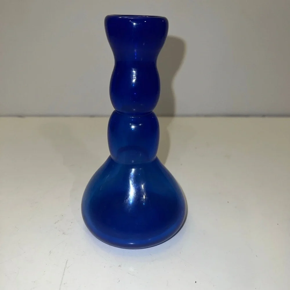 Cobalt blue glass bud vase